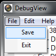 DebugViewMenuSave